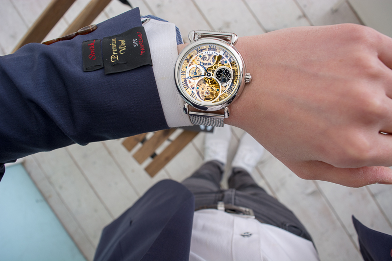 <b><p>Aylin IGS6815S male autotic clock wrist Luxury</p></b><b><p>ああイラン IGS6815S 男性 オートマチック 時計 手首 名品 メタル 品格のある</p></b><br /><br /><p align='center'>