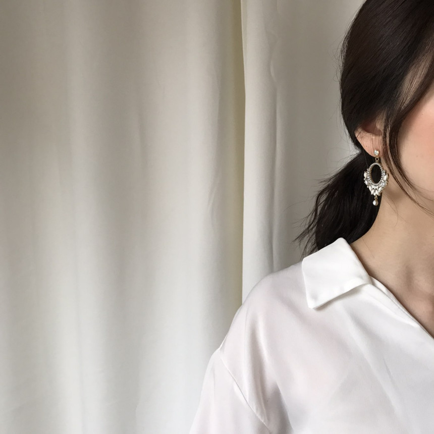 <b><p>Vermatt Cubic chandeli Drop Earrings Feme</p></b><b><p>空マット キュービック シャンデリア ドロップイヤリング フェミニンコーディネート</p></b><br /><br /><p align='center'>