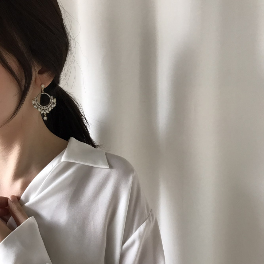 <b><p>Vermatt Cubic chandeli Drop Earrings Feme</p></b><b><p>空マット キュービック シャンデリア ドロップイヤリング フェミニンコーディネート</p></b><br /><br /><p align='center'>