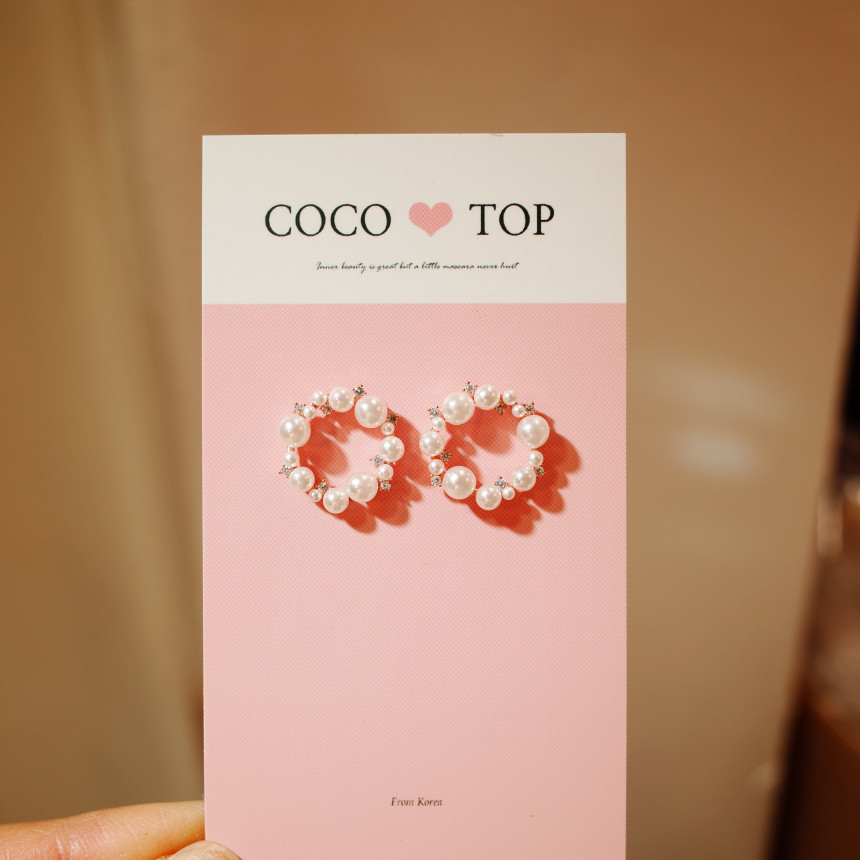 <b><p>Bubble Lee Pearl simp ring</p></b><b><p>バブルリー 真珠 シンプル イヤリング</p></b><br /><br /><p align='center'>