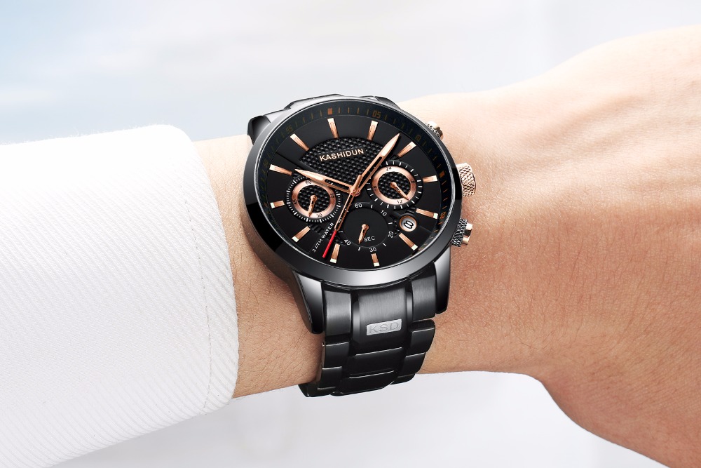 <b><p>KASHIDUN Casidon male black met clo neat</p></b><b><p>KASHIDUN カーシドン 男性 ブラック メタル 時計 すっきりとした シモダンデザイン</p></b><br /><br /><p align='center'>
