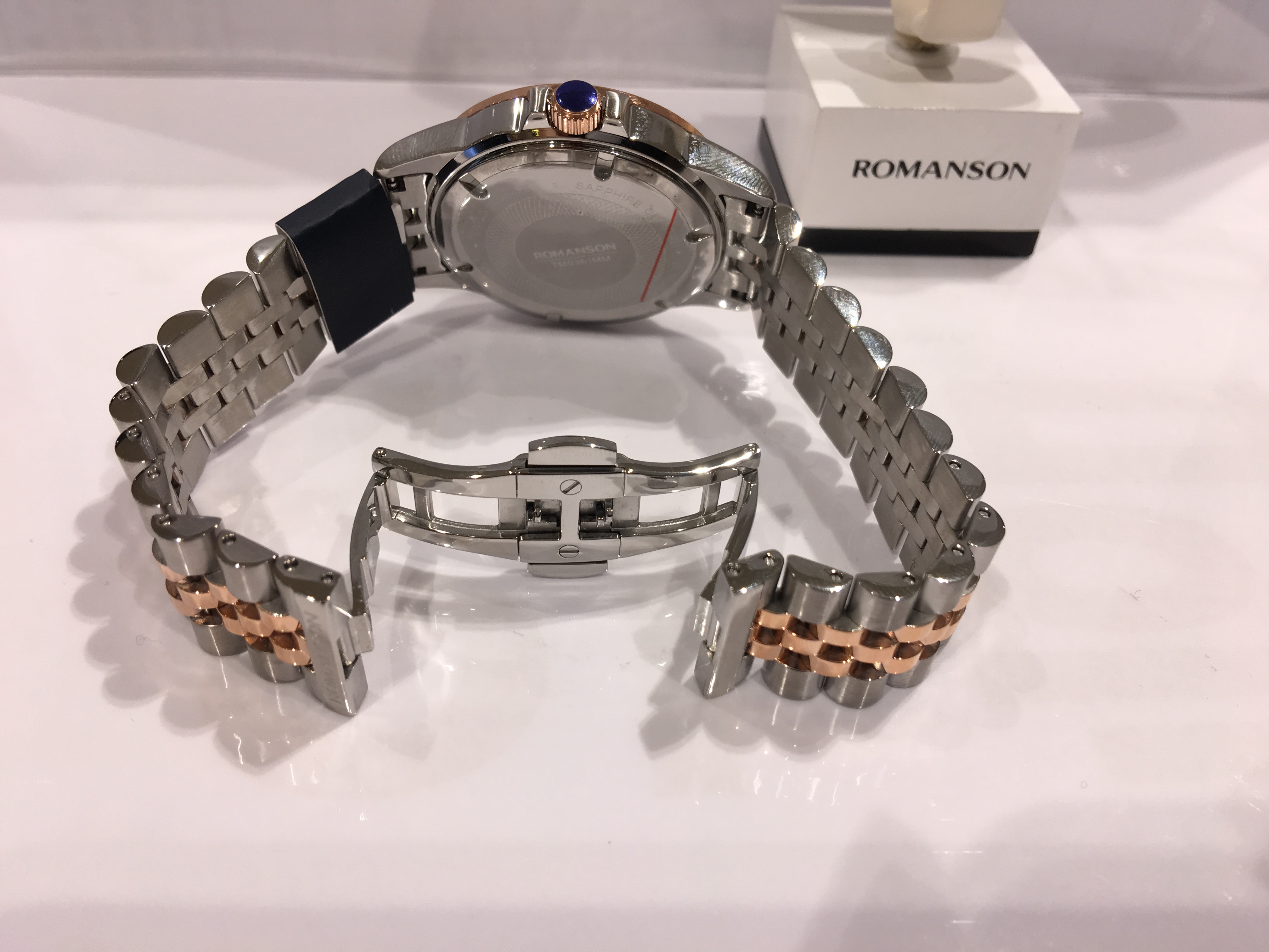 <b><p>Romance couple Men's metal watch TM0361MM</p></b><b><p>ロマンソン カップル 男性メタル時計 TM0361MM ニューコア 一山 モダンシック</p></b><br /><br /><p align='center'>