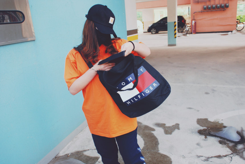 <b><p>Unisex Couple Tommy Eco Bag Ver.2 Men's</p></b><b><p>ユニセックスのカップル畳エコバックVER.2即日発送出荷速い男ギフト10代女性のバッグデイリーコーデ</p></b><br /><br /><p align='center'>