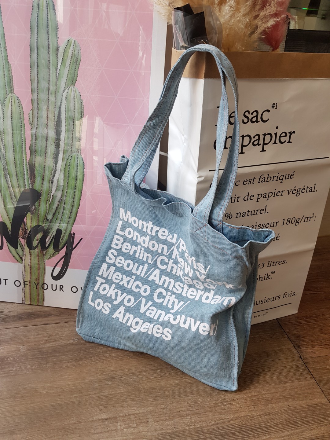 <b><p>English printi canvas den eco bag sual mmuter</p></b><b><p>英語印刷キャンバスデニムエコバッグカジュアルバッグ通勤途中のファッションユニークなアイテム個性あるデ</p></b><br /><br /><p align='center'>