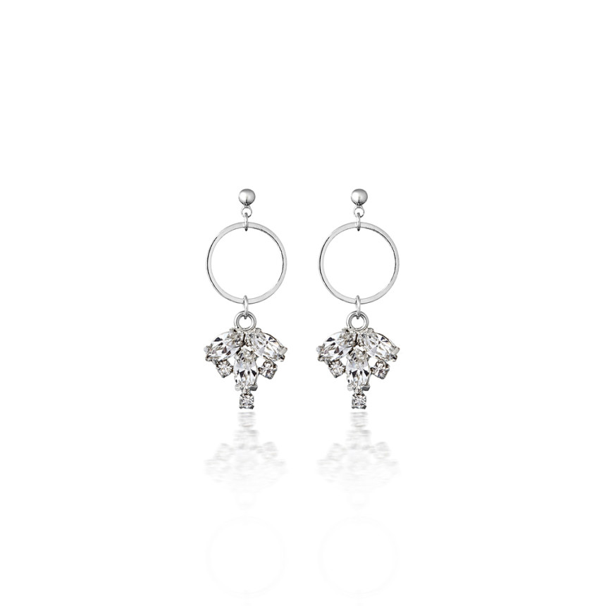 <b><p>MATIAS Silver leaf Earring Loly gs Modn Circ</p></b><b><p>MATIAS 銀 葉 イヤリング 愛らしいピアス モダンサークル 簡単スタイル シンプルー</p></b><br /><br /><p align='center'>