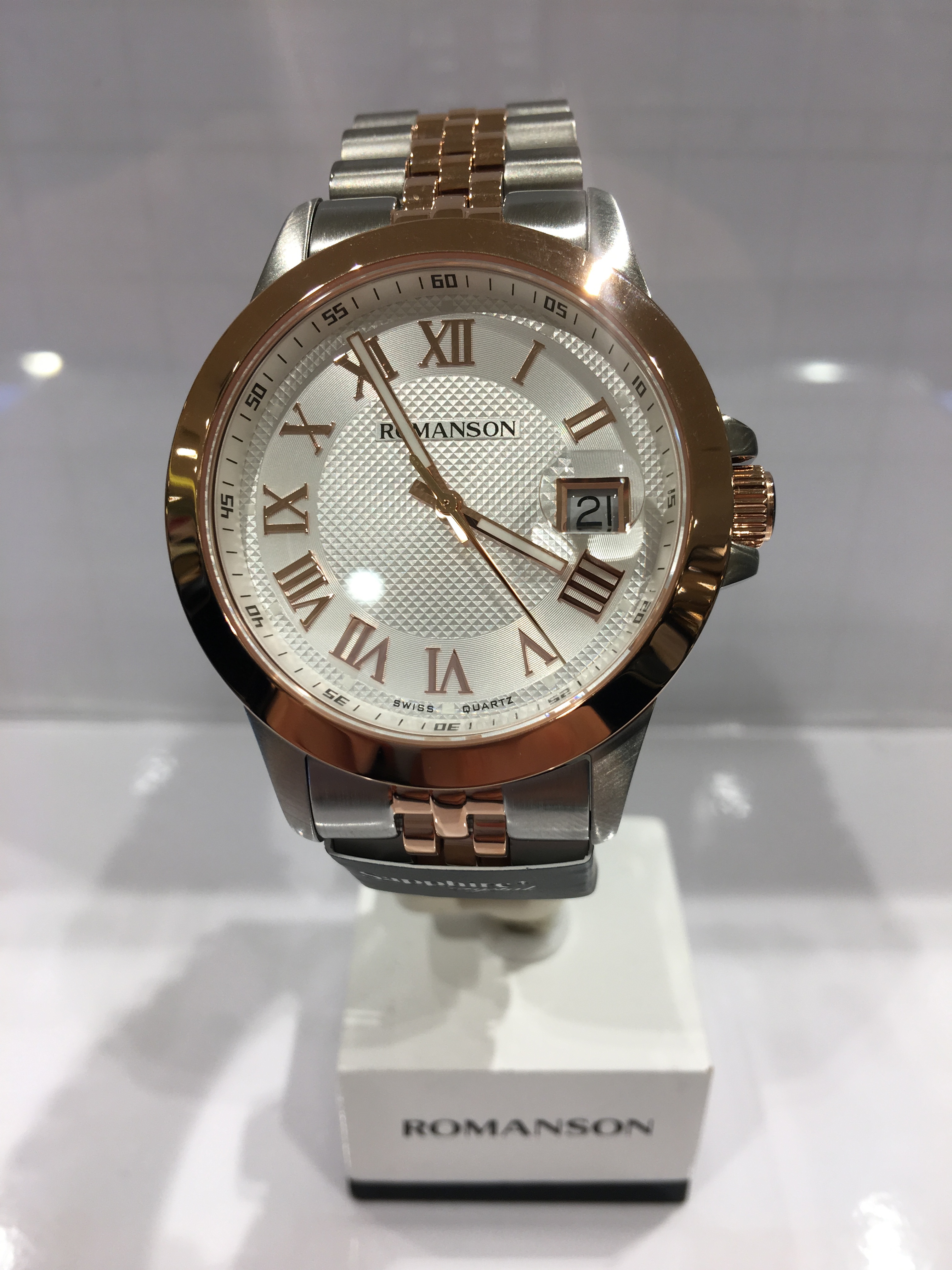 <b><p>Romance couple Men's metal watch TM0361MM</p></b><b><p>ロマンソン カップル 男性メタル時計 TM0361MM ニューコア 一山 モダンシック</p></b><br /><br /><p align='center'>