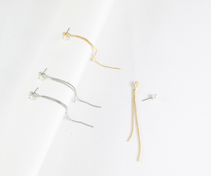 <b><p>Two Pearl gold silver Long One li Snake chain</p></b><b><p>ツーウェイ 真珠 ゴールド シルバー ロング 二行 ベムジュル チェーン ドロップ</p></b><br /><br /><p align='center'>