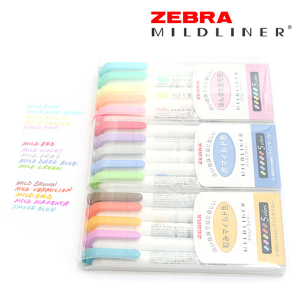 ZEBRA 제브라 마일드라이너 소프트 형광펜 - 상세 이미지 2