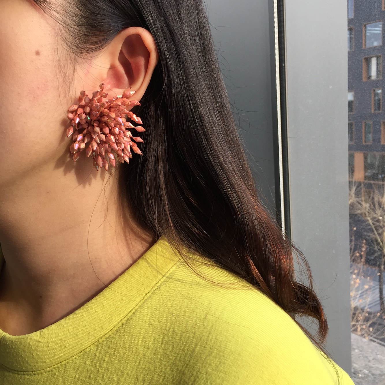 <b><p>Kim Hee Sun and Na Yog Flower earrings Small</p></b><b><p>キム・ヒソン、キム・ナヨンst 花のイヤリング スモールサイズ、 グィチ可能 トーク運転</p></b><br /><br /><p align='center'>