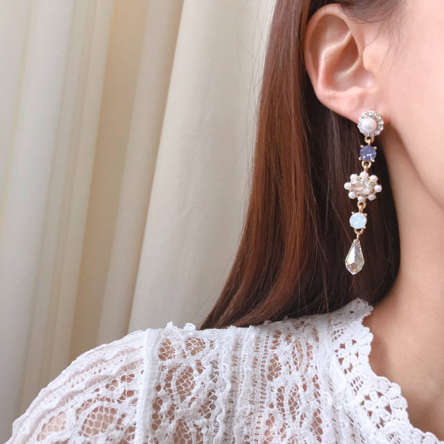 <b><p>Violet Two Tone Cubic Antique Pearl Unknown</p></b><b><p>バイオレット ツートンカラー キュービック アンティーク 真珠 オンバル ドロップ</p></b><br /><br /><p align='center'>