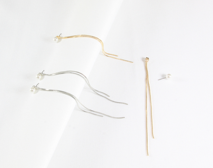 <b><p>Two Pearl gold silver Long One li Snake chain</p></b><b><p>ツーウェイ 真珠 ゴールド シルバー ロング 二行 ベムジュル チェーン ドロップ</p></b><br /><br /><p align='center'>