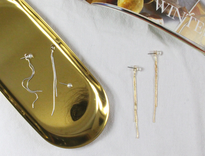 <b><p>Two Pearl gold silver Long One li Snake chain</p></b><b><p>ツーウェイ 真珠 ゴールド シルバー ロング 二行 ベムジュル チェーン ドロップ</p></b><br /><br /><p align='center'>