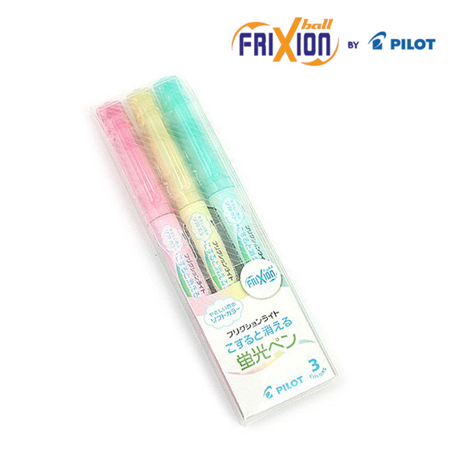 파이롯트 프릭션 지워지는 소프트 형광펜 3색 세트 이미지 1
