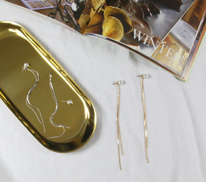 <b><p>Two Pearl gold silver Long One li Snake chain</p></b><b><p>ツーウェイ 真珠 ゴールド シルバー ロング 二行 ベムジュル チェーン ドロップ</p></b><br /><br /><p align='center'>