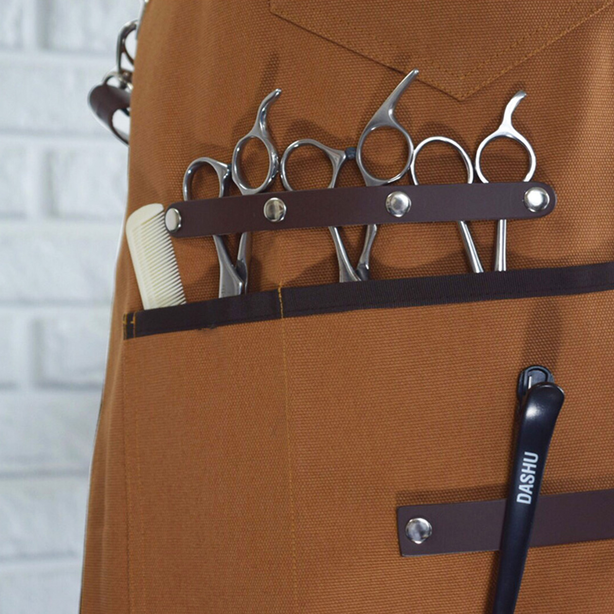 카페인 브라운 칸데오레더 예쁜앞치마 미용실 카페  앞치마