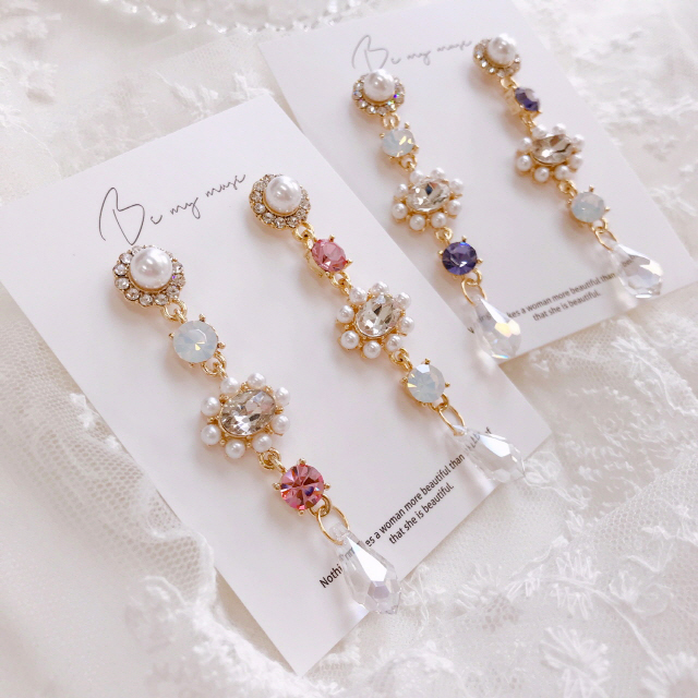 <b><p>Violet Two Tone Cubic Antique Pearl Unknown</p></b><b><p>バイオレット ツートンカラー キュービック アンティーク 真珠 オンバル ドロップ</p></b><br /><br /><p align='center'>