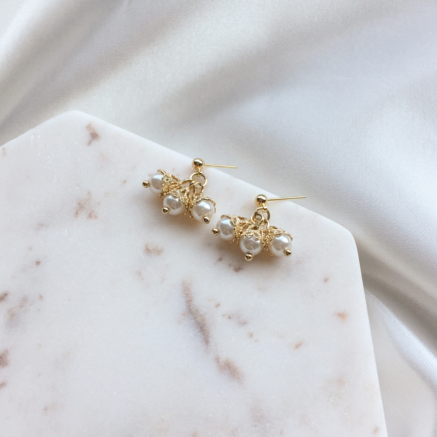 <b><p>1+1 Pearl Drop ring collection set Anque</p></b><b><p>1 + 真珠 ドロップ イヤリング コレクション セット アンティーク オンバル</p></b><br /><br /><p align='center'>