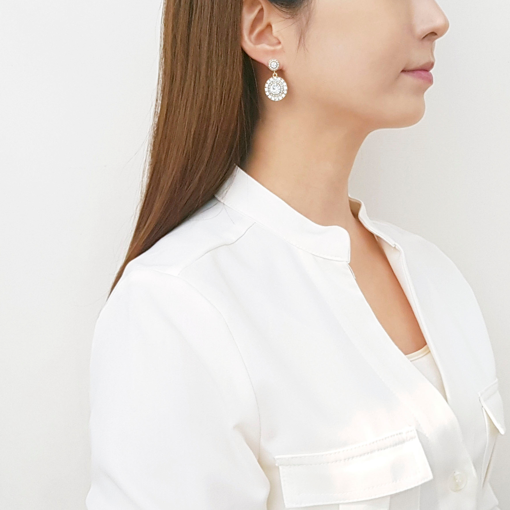 <b><p>Remio Cubic stones earring 3color fale Alrgy</p></b><b><p>レミーオー キュービックストーン イヤリング 3色 女性 無アレルギー 防止 ショッピモールおすすめ</p></b><br /><br /><p align='center'>