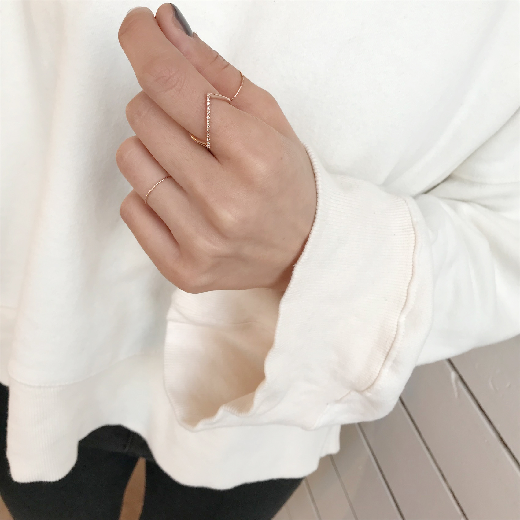 <b><p>Rose Gold simple diagonal Cogc Dmd Detecti</p></b><b><p>ローズゴールド シンプル 斜線 コニャックダイヤ 検知リング14k ユニークなジュエリー</p></b><br /><br /><p align='center'>