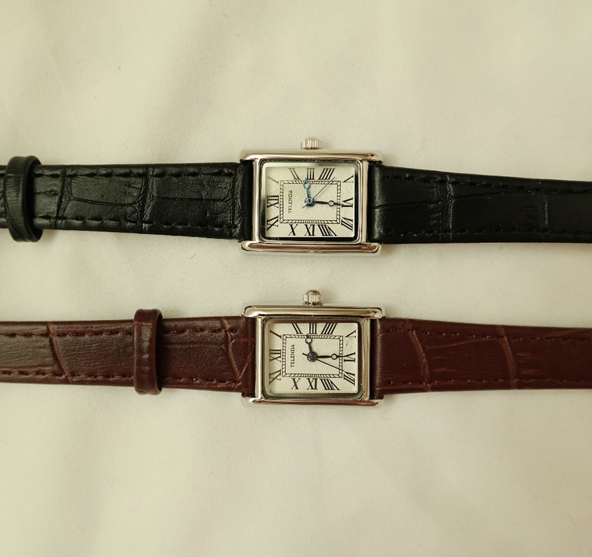 <b><p>silver Woman square Brown black leath wch</p></b><b><p>シルバー 女性 正方形 ブラウン ック レザー 腕時計 重 四季</p></b><br /><br /><p align='center'>