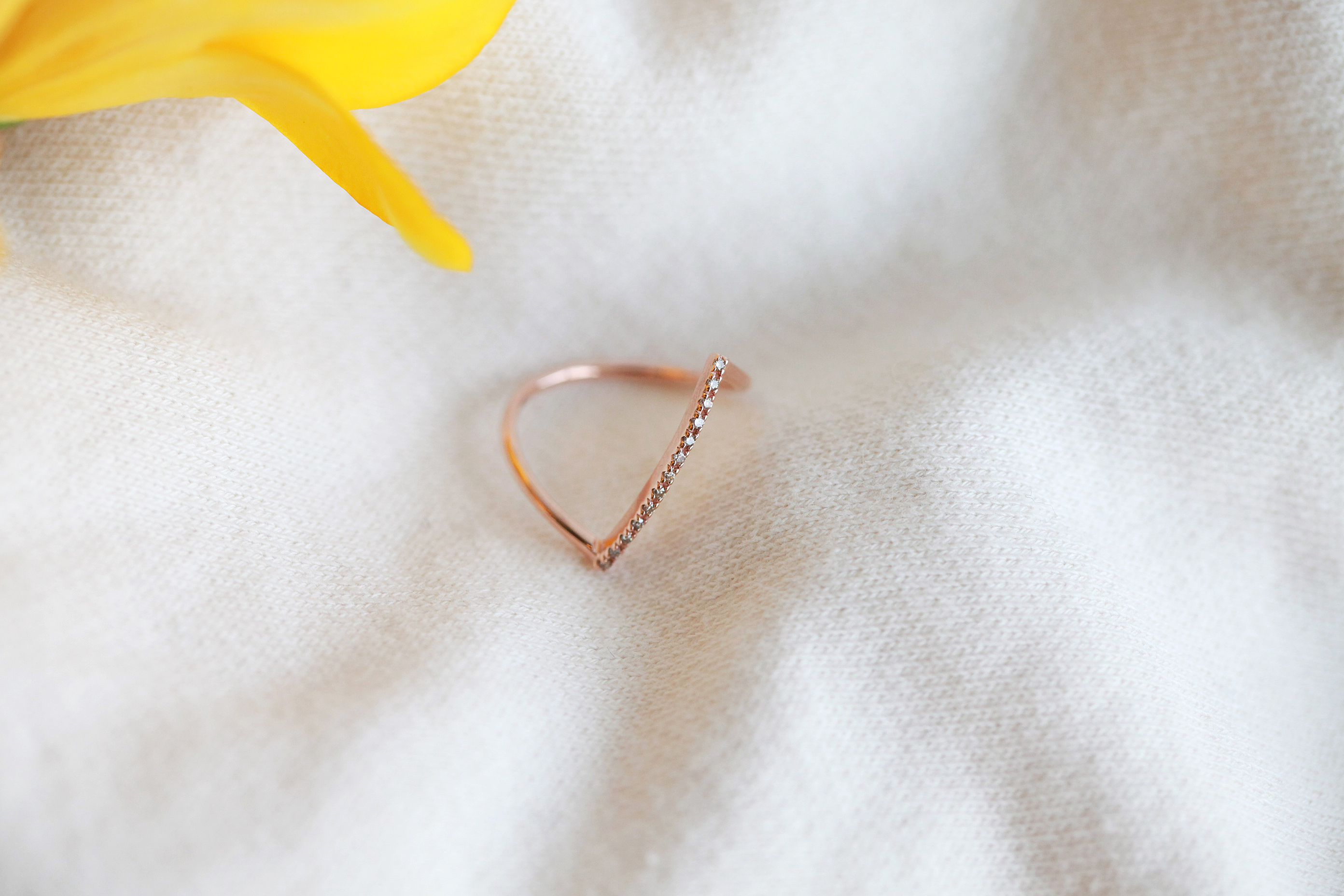 <b><p>Rose Gold simple diagonal Cogc Dmd Detecti</p></b><b><p>ローズゴールド シンプル 斜線 コニャックダイヤ 検知リング14k ユニークなジュエリー</p></b><br /><br /><p align='center'>