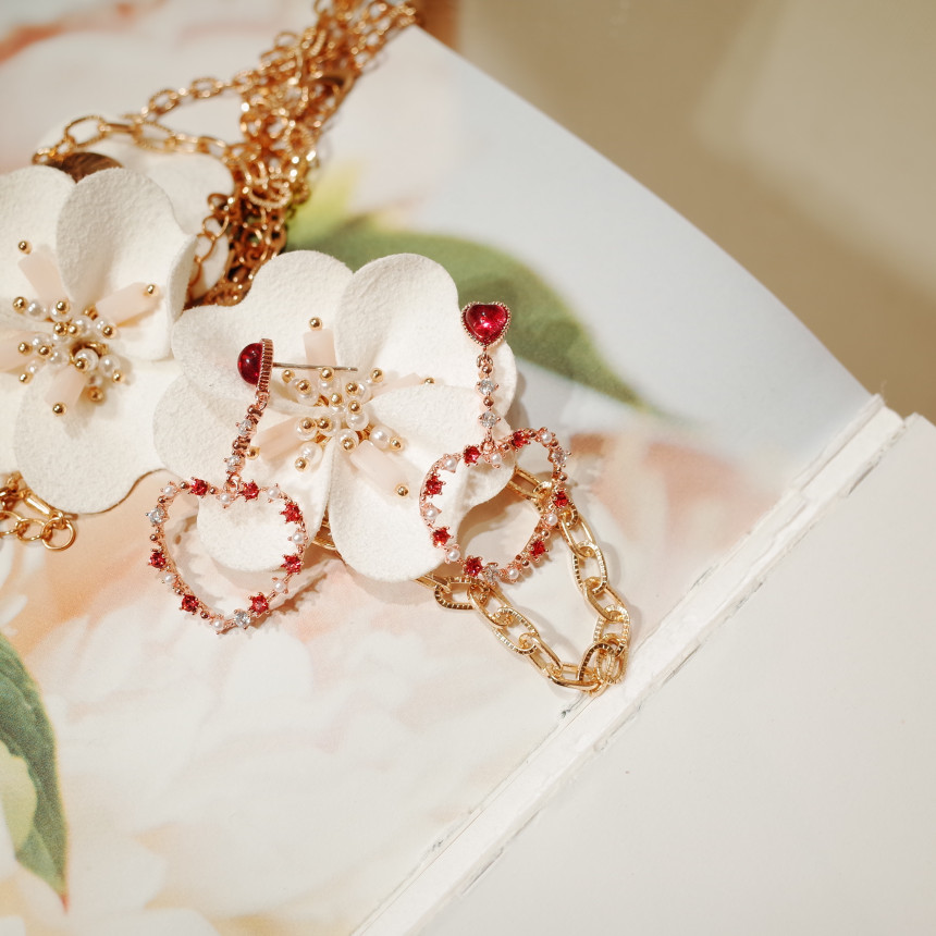 <b><p>swe Star candy het Drop ering</p></b><b><p>甘い こんぺいとう ハート ドロップ イヤリング</p></b><br /><br /><p align='center'>