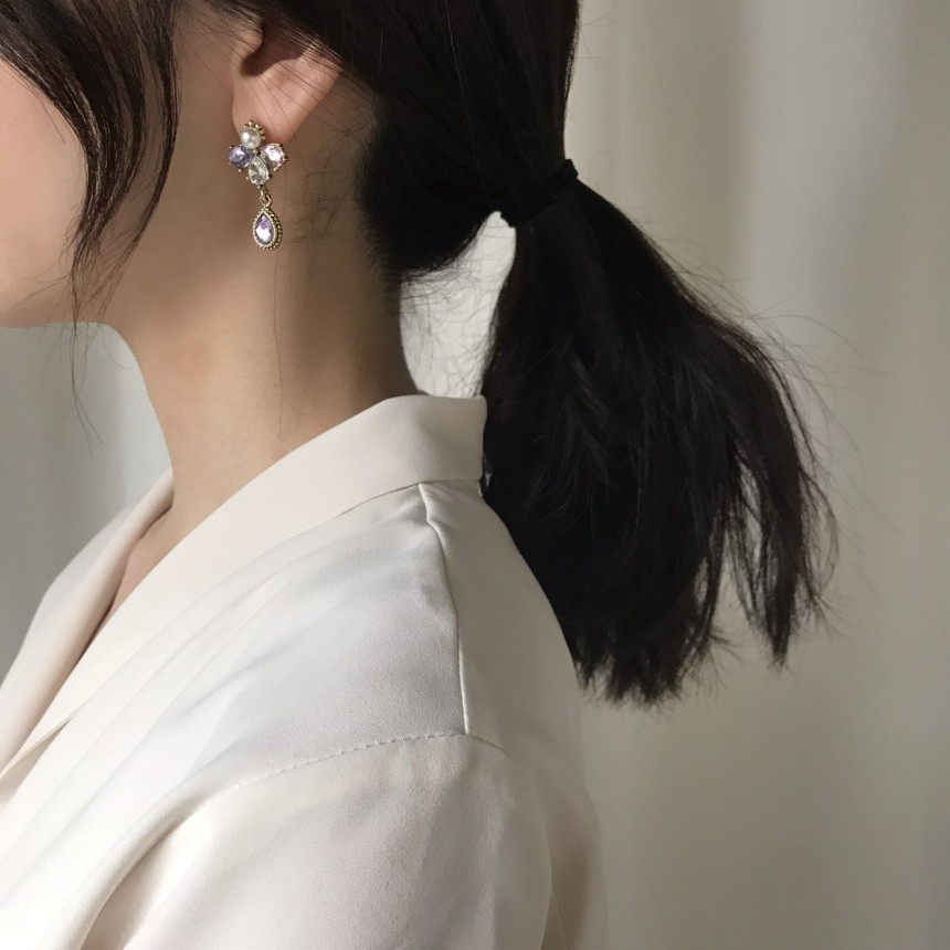 <b><p>Possible eaves Jian Antique Drop Earrings</p></b><b><p>グィチ可能 ジャン アンティーク ドロップイヤリング キュービックジルコニアが フェミニンな感性ムー</p></b><br /><br /><p align='center'>