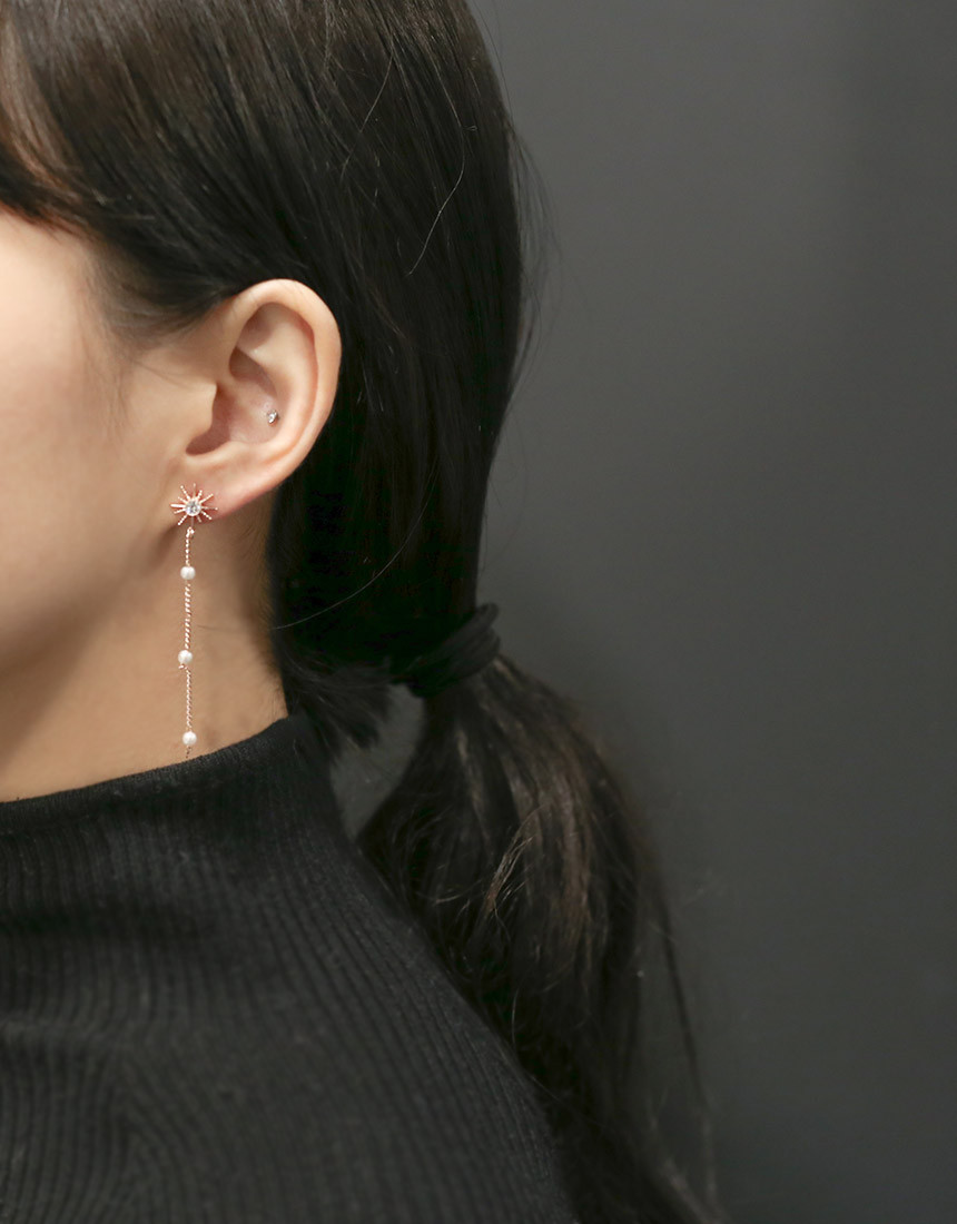 <b><p>Moth Unknown Pearl Fler Drop ring slimy pit</p></b><b><p>ウモ オンバル 真珠 雪花 ドロップ イヤリング フリフリピット 女性コーディネート</p></b><br /><br /><p align='center'>