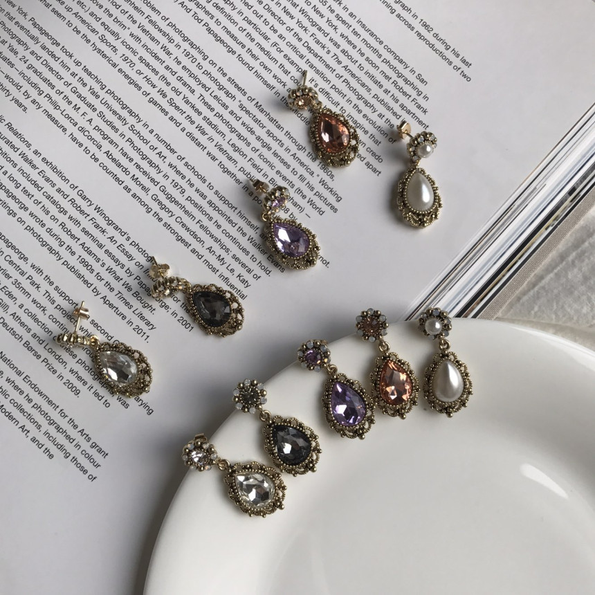 <b><p>Possible eaves Tab Cubic Prl Antique Drop</p></b><b><p>グィチ可能 タブ キュービック真珠 アンティーク ドロップ イヤリング 5色 フェミニンな感性ムード</p></b><br /><br /><p align='center'>