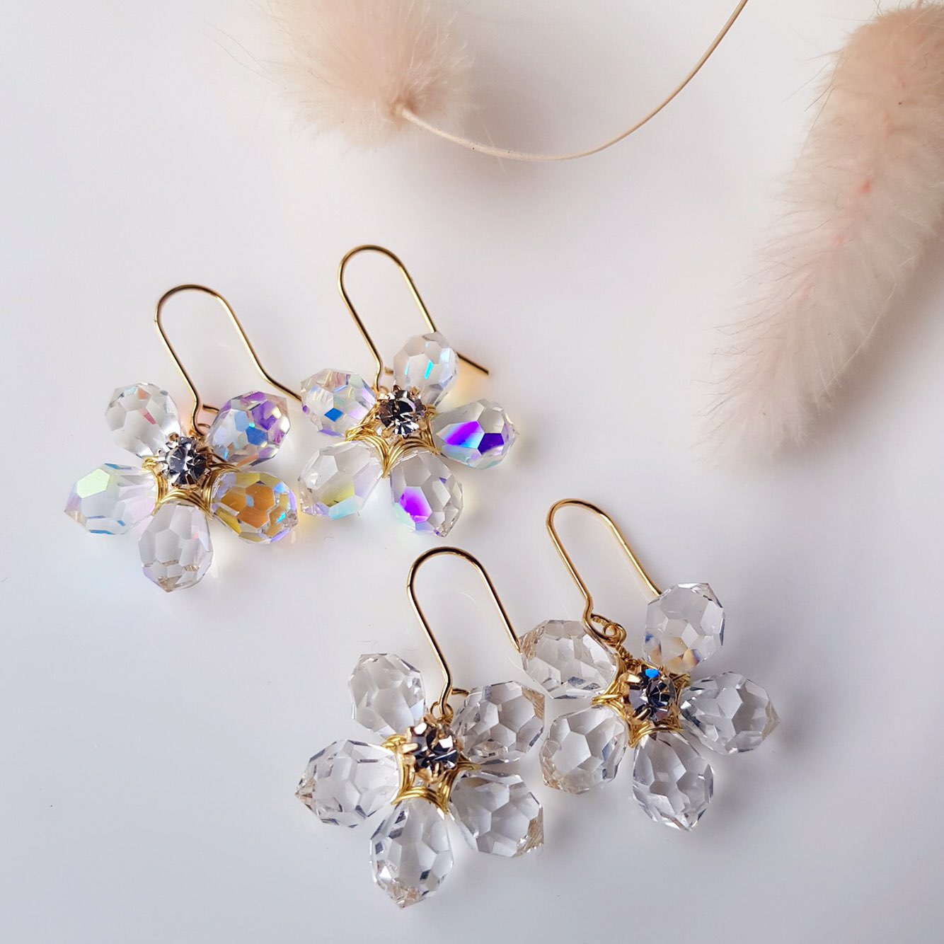 <b><p>JOY COLLECTION Mourning spr Flower Bl earr</p></b><b><p>喜び コレクション 無排 春 花 ブリンブリン イヤグ ドロップ フラワー デイリー</p></b><br /><br /><p align='center'>