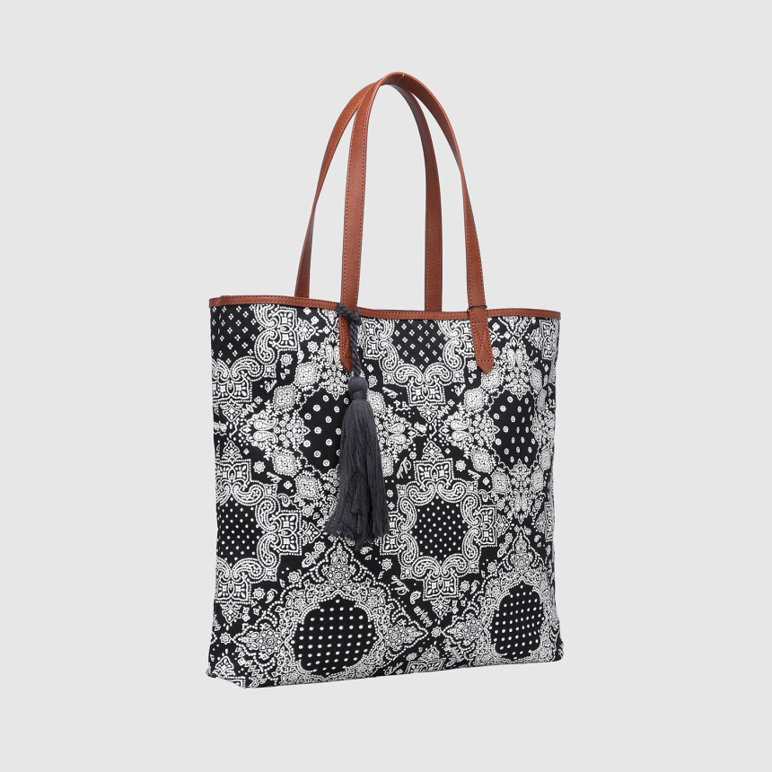 <b><p>LALA Paisley Eco Bag - Black Minimal Stylg</p></b><b><p>LALAペイズリーエコバック - ブラミニマルなスタイリングベーシ簡潔なデザインカジュアル女性春卒業</p></b><br /><br /><p align='center'>