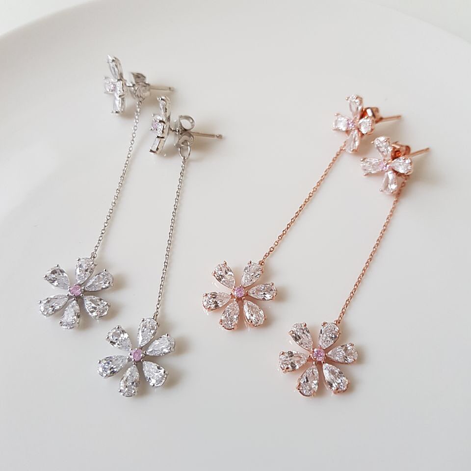 <b><p>JOY COLLECTION Mourning spr Flower Bl earr</p></b><b><p>喜び コレクション 無排 春 花 ブリンブリン イヤグ ドロップ フラワー デイリー</p></b><br /><br /><p align='center'>