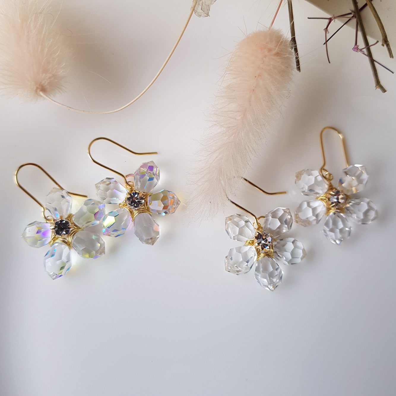 <b><p>JOY COLLECTION Mourning spr Flower Bl earr</p></b><b><p>喜び コレクション 無排 春 花 ブリンブリン イヤグ ドロップ フラワー デイリー</p></b><br /><br /><p align='center'>