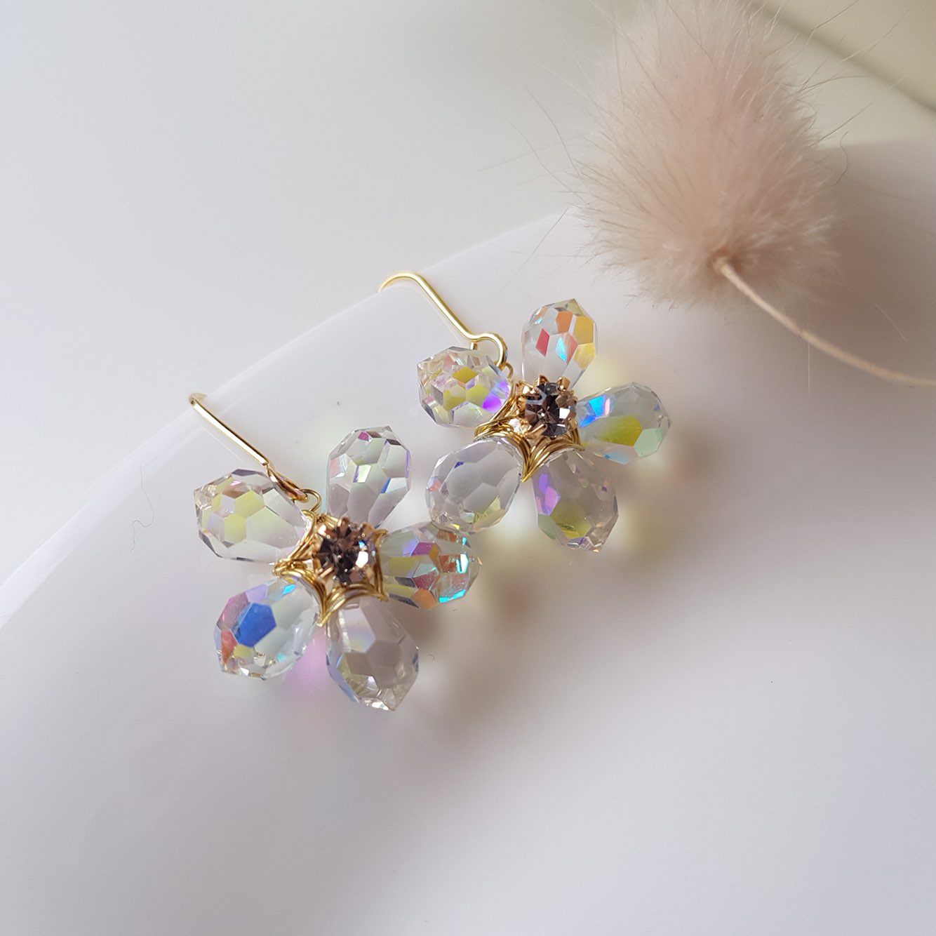 <b><p>JOY COLLECTION Mourning spr Flower Bl earr</p></b><b><p>喜び コレクション 無排 春 花 ブリンブリン イヤグ ドロップ フラワー デイリー</p></b><br /><br /><p align='center'>
