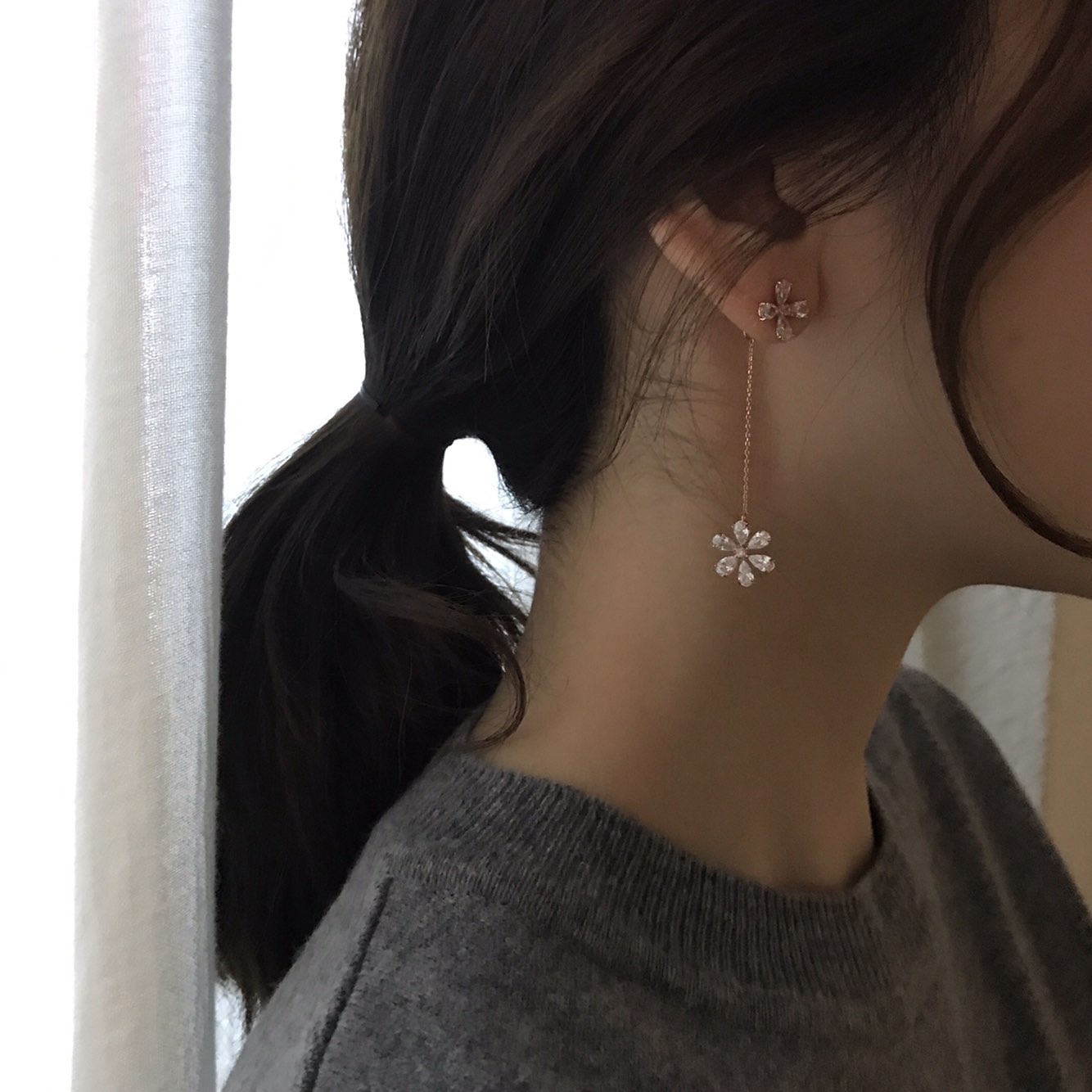 <b><p>JOY COLLECTION Mourning spr Flower Bl earr</p></b><b><p>喜び コレクション 無排 春 花 ブリンブリン イヤグ ドロップ フラワー デイリー</p></b><br /><br /><p align='center'>