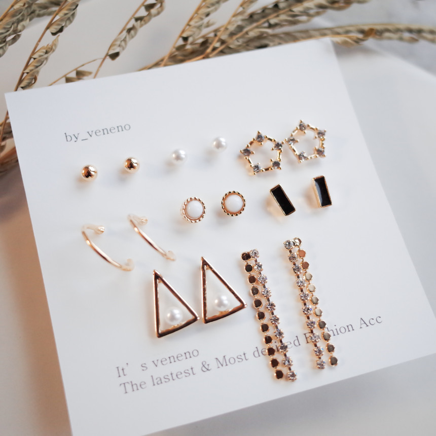 <b><p>16SET Princess earg Stylish Luxuous metal</p></b><b><p>16SET プリンセス イヤグ スタイリッシュな 高級感のある メタル モダンな</p></b><br /><br /><p align='center'>