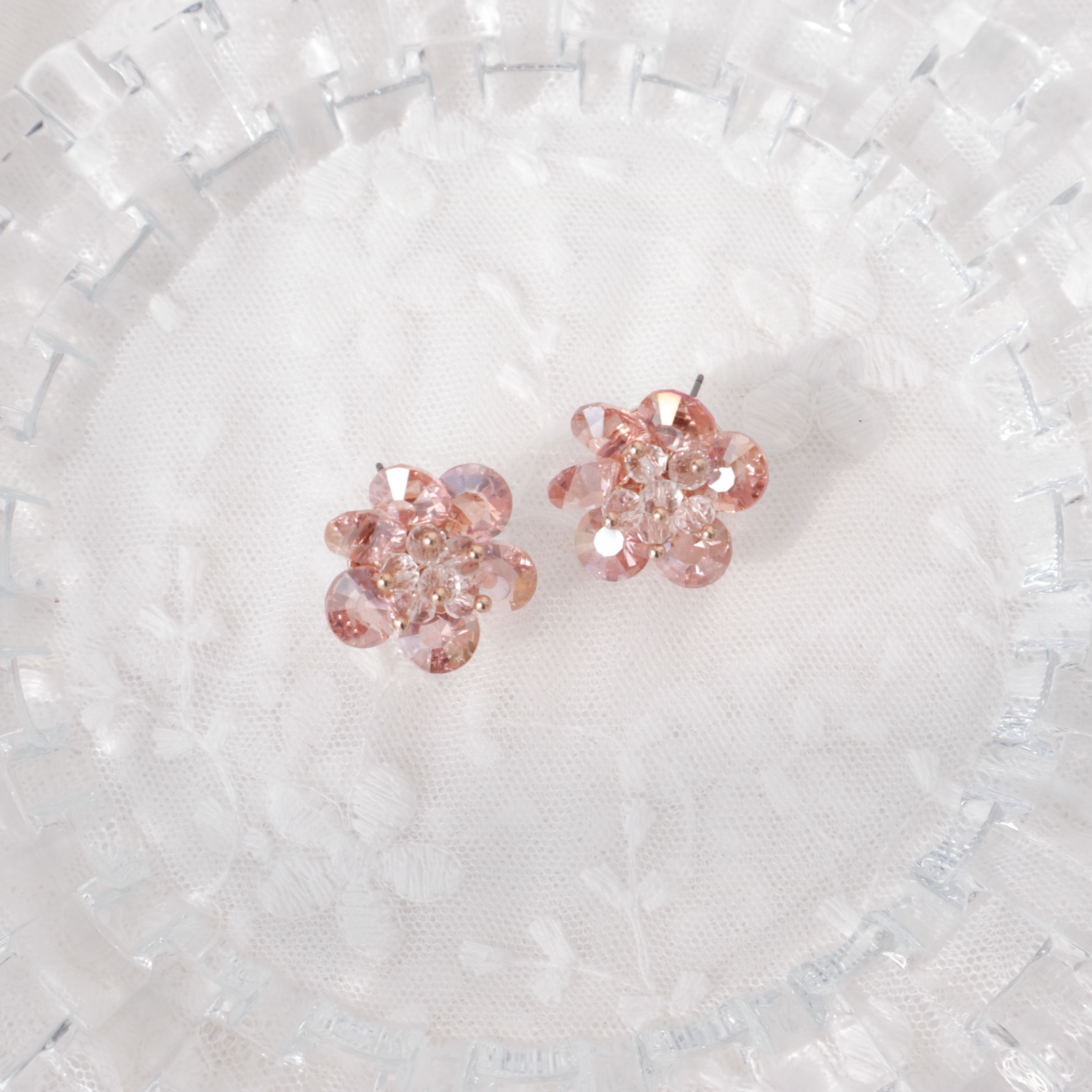 <b><p>Spring crystal ear feme Allergy free Pvention</p></b><b><p>セムコト クリスタル イヤリング 女性 無アレルギー 防止 ショッピモールおすすめ</p></b><br /><br /><p align='center'>