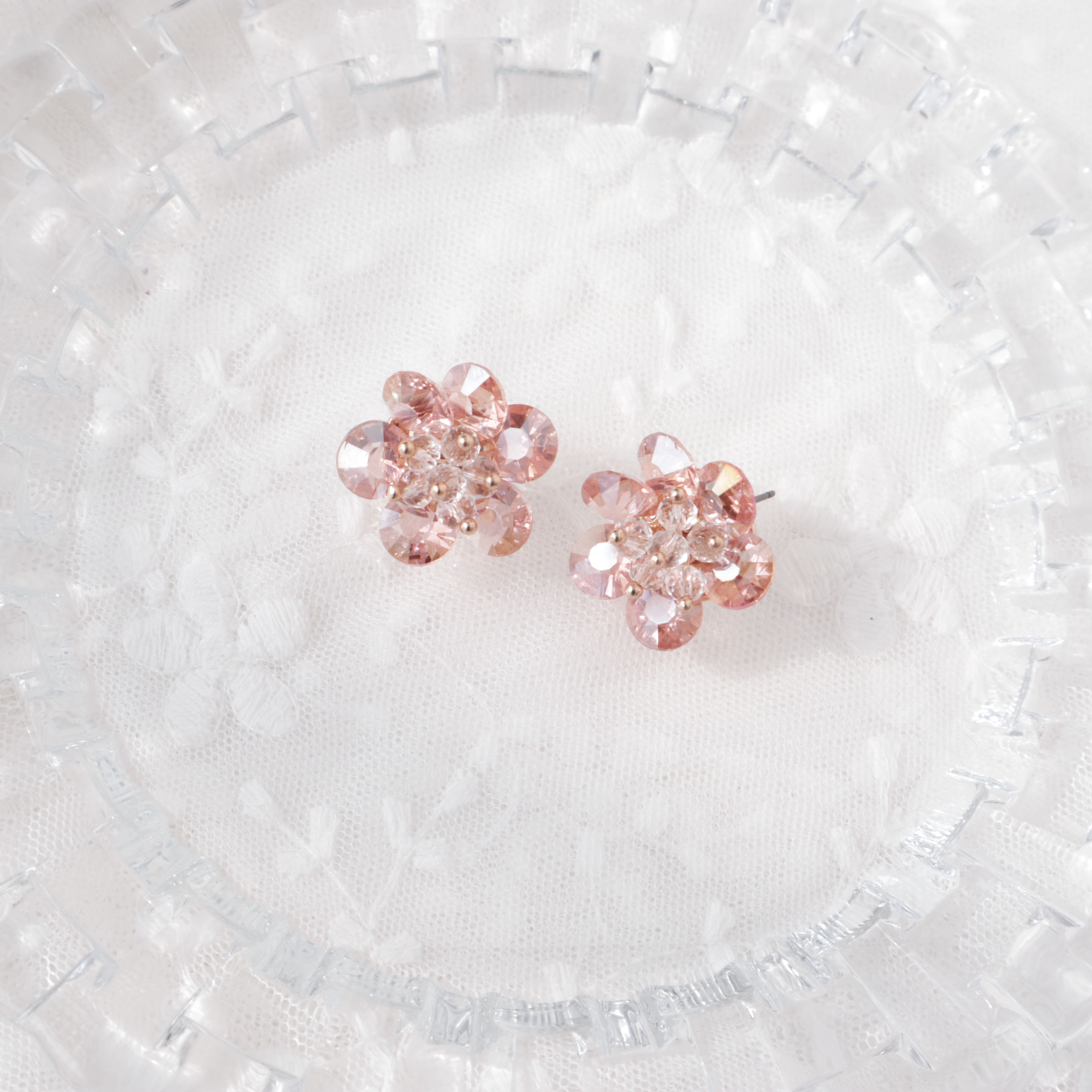 <b><p>Spring crystal ear feme Allergy free Pvention</p></b><b><p>セムコト クリスタル イヤリング 女性 無アレルギー 防止 ショッピモールおすすめ</p></b><br /><br /><p align='center'>