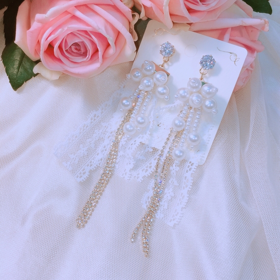 <b><p>wedding dress Drop Earrs Good pot cycle Bl-bl</p></b><b><p>ウェディングドレス ドロップイヤリ ポイントサイクル良い ケバケバした ユニークアクセサリー</p></b><br /><br /><p align='center'>