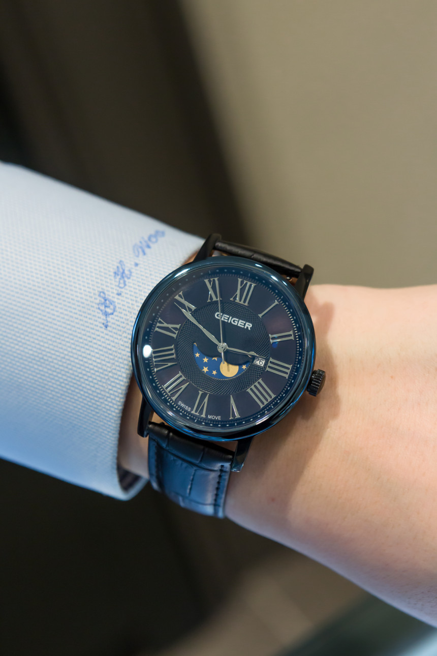 <b><p>Geiger Moon Phase Men's Watches GE1158BUBB</p></b><b><p>ガイガー ムーンフェイズ メンズ時計 GE1158BUBB 目立つ 説得力の 洗練された</p></b><br /><br /><p align='center'>