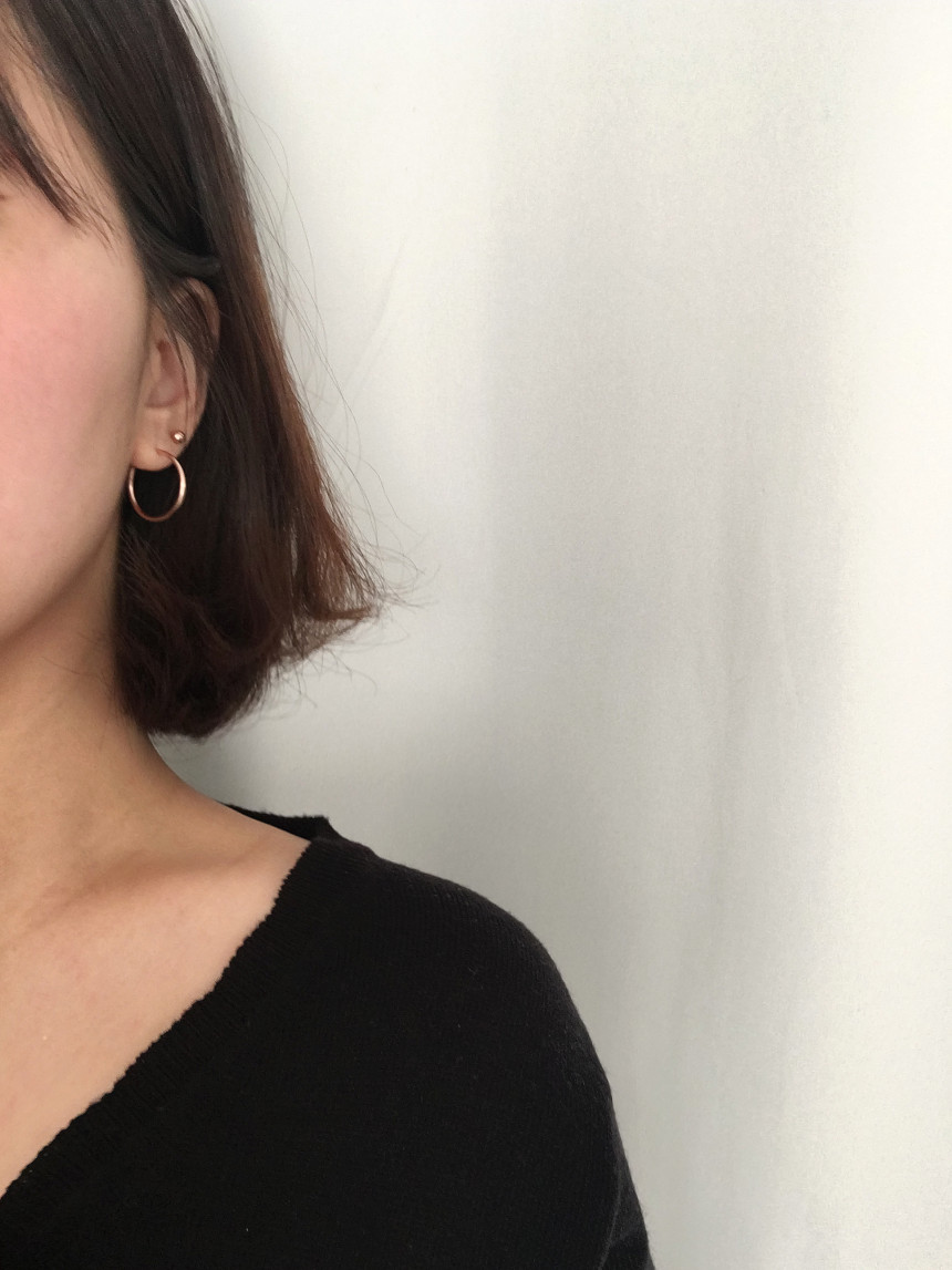 <b><p>simple Ring earrs Cody fema 20's 14K Gift</p></b><b><p>シンプル リングピアス コーディネート 女性 20代 14K ギフト セット グムチム</p></b><br /><br /><p align='center'>