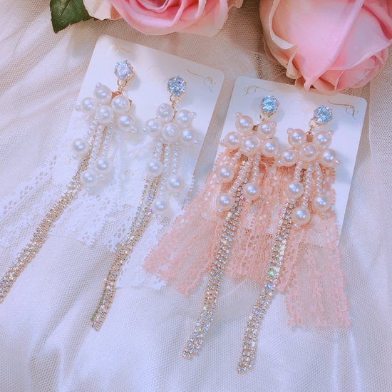<b><p>wedding dress Drop Earrs Good pot cycle Bl-bl</p></b><b><p>ウェディングドレス ドロップイヤリ ポイントサイクル良い ケバケバした ユニークアクセサリー</p></b><br /><br /><p align='center'>