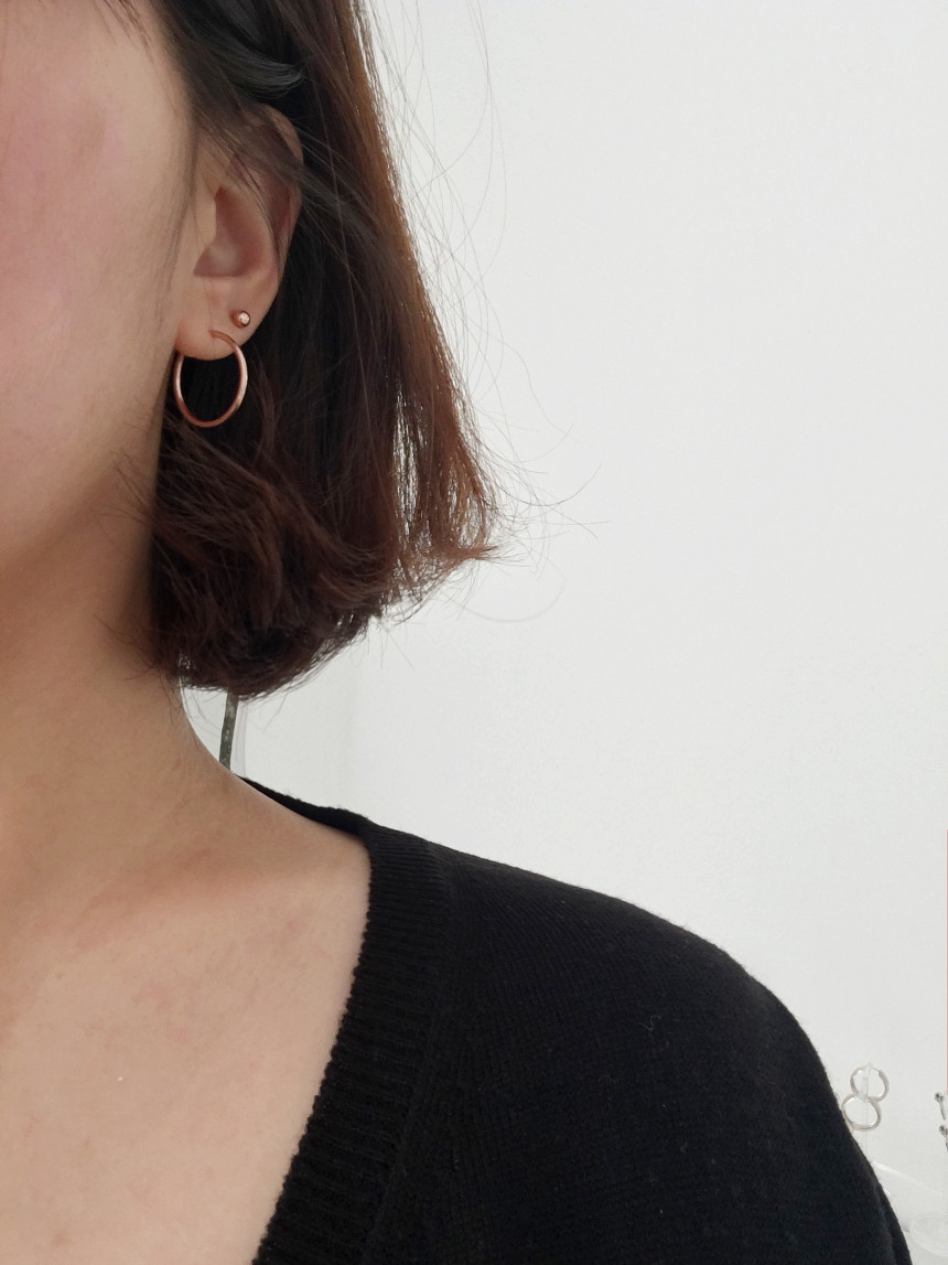 <b><p>simple Ring earrs Cody fema 20's 14K Gift</p></b><b><p>シンプル リングピアス コーディネート 女性 20代 14K ギフト セット グムチム</p></b><br /><br /><p align='center'>