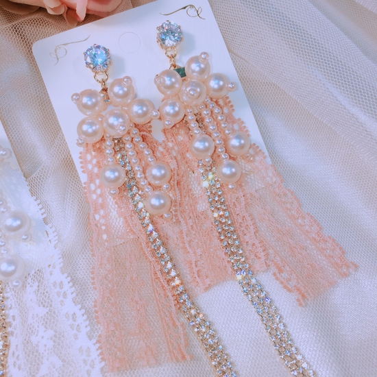 <b><p>wedding dress Drop Earrs Good pot cycle Bl-bl</p></b><b><p>ウェディングドレス ドロップイヤリ ポイントサイクル良い ケバケバした ユニークアクセサリー</p></b><br /><br /><p align='center'>