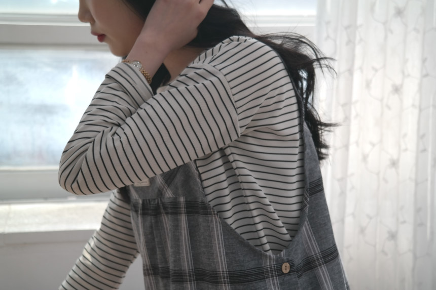 헤일리 루즈핏 원피스형 앞치마 (5style)