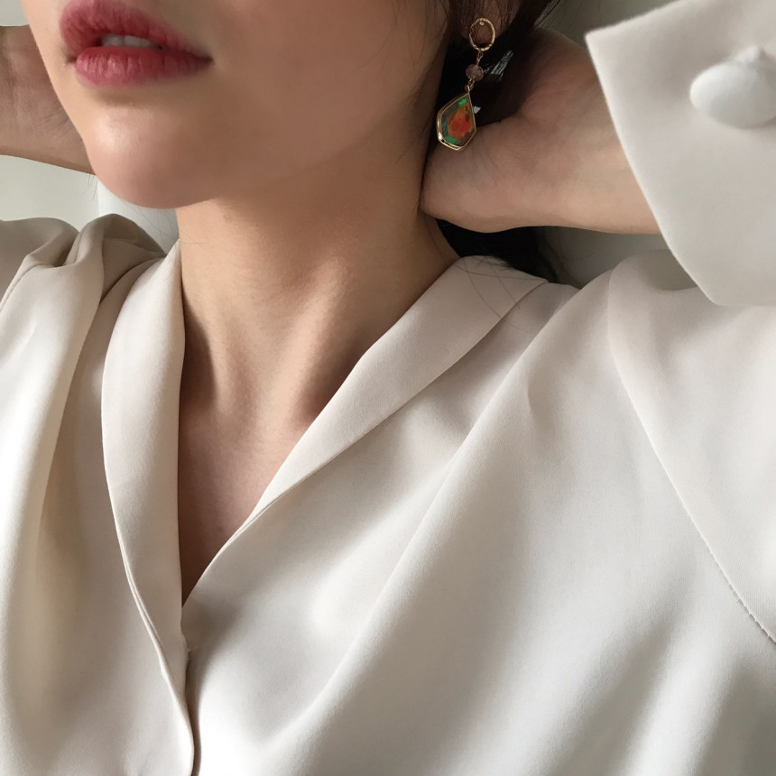 <b><p>Sugar Motr-Dahter Drop Erings Semi office</p></b><b><p>シュガー 螺鈿 ドロップイヤリング セミオフィスルック 光沢がきれいな フェミニンな感性ムード</p></b><br /><br /><p align='center'>