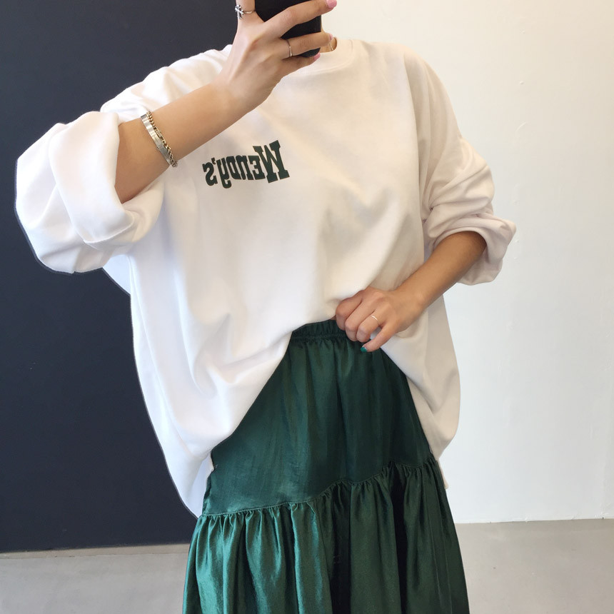 <b><p>Wendy Boxed T-shirt 4color Printing Roulette</p></b><b><p>ウェンディ ボックスTシャツ 4色 印刷 ルーズフィット チュリ 女性長袖 オ・バフェ</p></b><br /><br /><p align='center'>