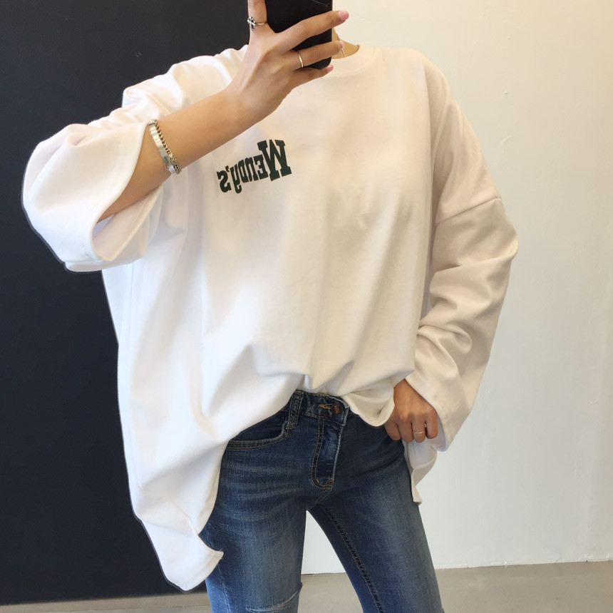 <b><p>Wendy Boxed T-shirt 4color Printing Roulette</p></b><b><p>ウェンディ ボックスTシャツ 4色 印刷 ルーズフィット チュリ 女性長袖 オ・バフェ</p></b><br /><br /><p align='center'>