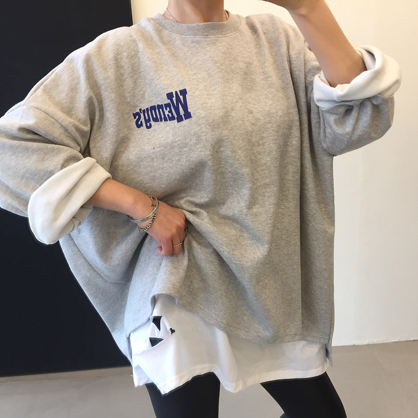 <b><p>Wendy Boxed T-shirt 4color Printing Roulette</p></b><b><p>ウェンディ ボックスTシャツ 4色 印刷 ルーズフィット チュリ 女性長袖 オ・バフェ</p></b><br /><br /><p align='center'>