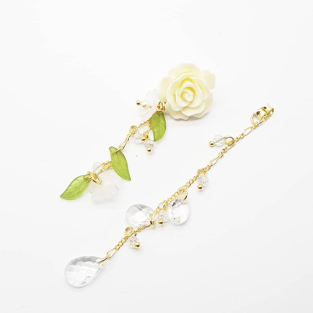 <b><p>Cometti rose The Dp Earrings 21 pduct</p></b><b><p>コメットティー バラ 蔦 ドロップイヤリング 2in1 製品</p></b><br /><br /><p align='center'>